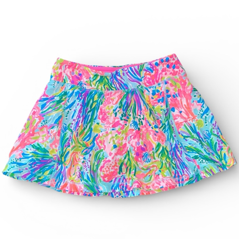 Lilly Pulitzer Luxletic Alia Fan Sea Pants Skort - Picture 4 of 9